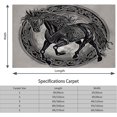 thumbnail image 2 of Celtic Style Area Rug Line Art Horse 5x8ft Non-Slip Carpet, Printed Pattern Carpet for Living Dining Room Dorm Room Bedroom Home DéCor Washable Rugs, 2 of 8