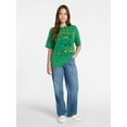 thumbnail image 2 of Saint Patrick's Day Women's Here for Shenanigans Graphic Tee from Way to Celebrate, Sizes S-XXXL, 2 of 5