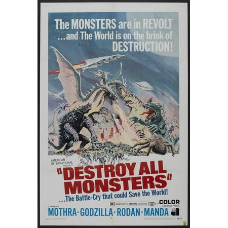 Destroy All Monsters (1968) 11x17 Movie Poster