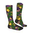 thumbnail image 3 of Balery Mardi Gras7 Fun Novelty Socks Men'S Women'S Crew Socks Funny Crazy Novelty Socks Quirky And Cool Socks, 3 of 9