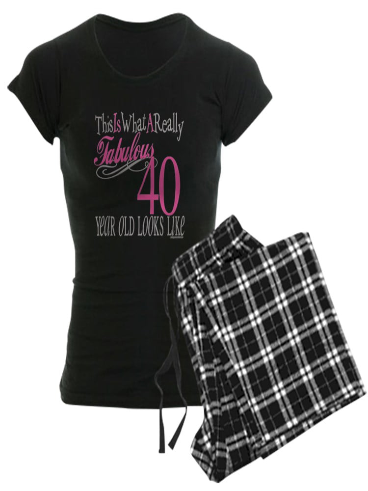 CafePress 40Th  Birthday  Gifts Women s Dark Pajamas 