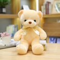 thumbnail image 1 of Wedding Plush Bear Doll With Bowtie Ribbon Scarf Stuffed Animal Toy For Grab Machine, 1 of 6