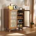 thumbnail image 3 of golytefs 5 Tiers Wooden Shoe Cabinet with Doors Shoe Rack Organizer for Entryway Closet, 3 of 9