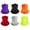 Multicolor-Bright, variant on 6 Pack Neck Gaiter Bandana Face Mask Cooling Gator Mask Face Cover Neck Scarf