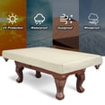 thumbnail image 4 of Uxcell Billiard Pool Table Cover, Oxford Waterproof Outdoor Indoor Dustproof Billiard Table Cover Accessories Champagne 7.5 ft, 4 of 5