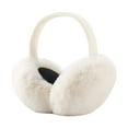 thumbnail image 2 of Happy date Foldable Winter Ear Muffs Faux Plush Warm Earmuffs Cute Foldable Outdoor Ear Warmers For Women Girls, 2 of 2