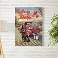 thumbnail image 2 of Be My Valentine's Doberman Pinscher Truck Full of Love Flower Balloon Vertical Matte Canvas Poster Doberman Dog Lover Gifts Wall Art Home Decor - 02029, 2 of 5
