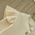 thumbnail image 5 of Sngxgn Baby cute design Bodysuit Short Sleeve Baby Clothes for Girl(Beige,70), 5 of 5