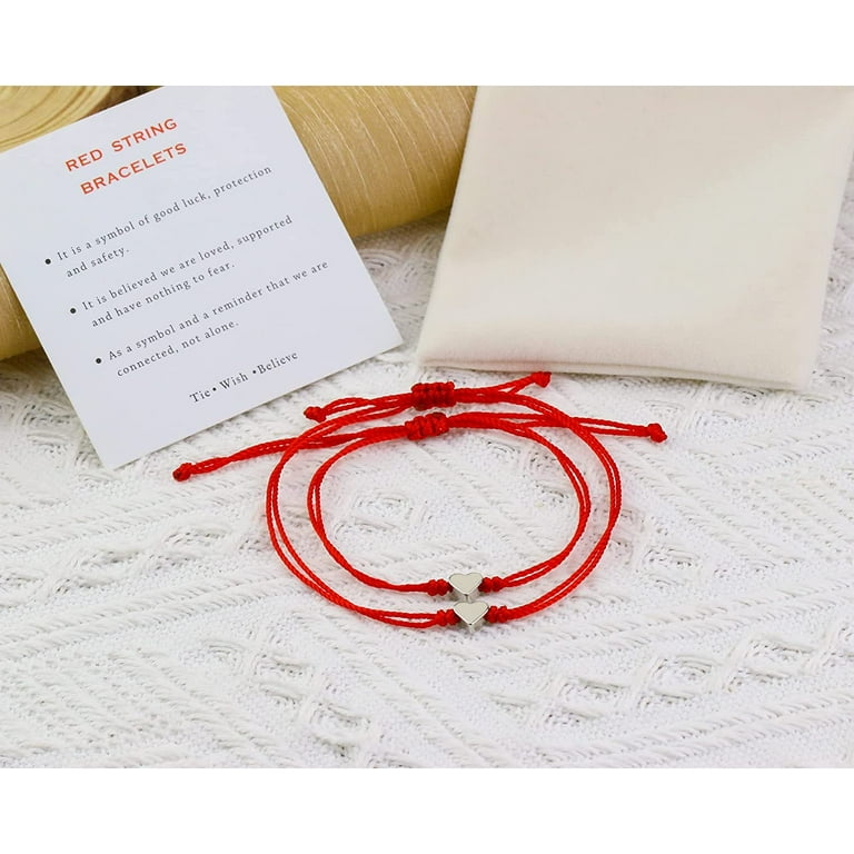 Red string bracelet for couples outlet