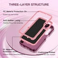 thumbnail image 2 of I-HONVA For Samsung Galaxy A25 Case,3-Layer Military Grade Drop Protection Anti-Slip Bumper Rugged Shockproof Dustproof Protection 6.5 inch Phone Case,Purple Pink, 2 of 7