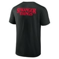 thumbnail image 3 of Men's Black Atlanta Braves Stranger Things Graphic T-Shirt, 3 of 3
