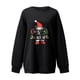 thumbnail image 3 of Gibobby Sudadera de Navidad para mujer Navidad Mujer Casual Manga Larga Impreso Y 2 K Sudadera Suelta Cuello Redondo Sudadera Blusa(Negro,M), 3 of 4