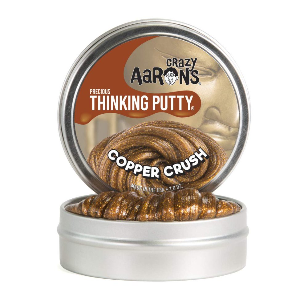 Crazy Aaron's Thinking Putty, 1.6 Ounce, Precious Metals Copper Crush