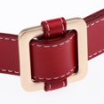 thumbnail image 4 of Cinturón de material cuero PU con Hebilla forma forma forma /Rectángulo Casual para rojo, 4 of 9