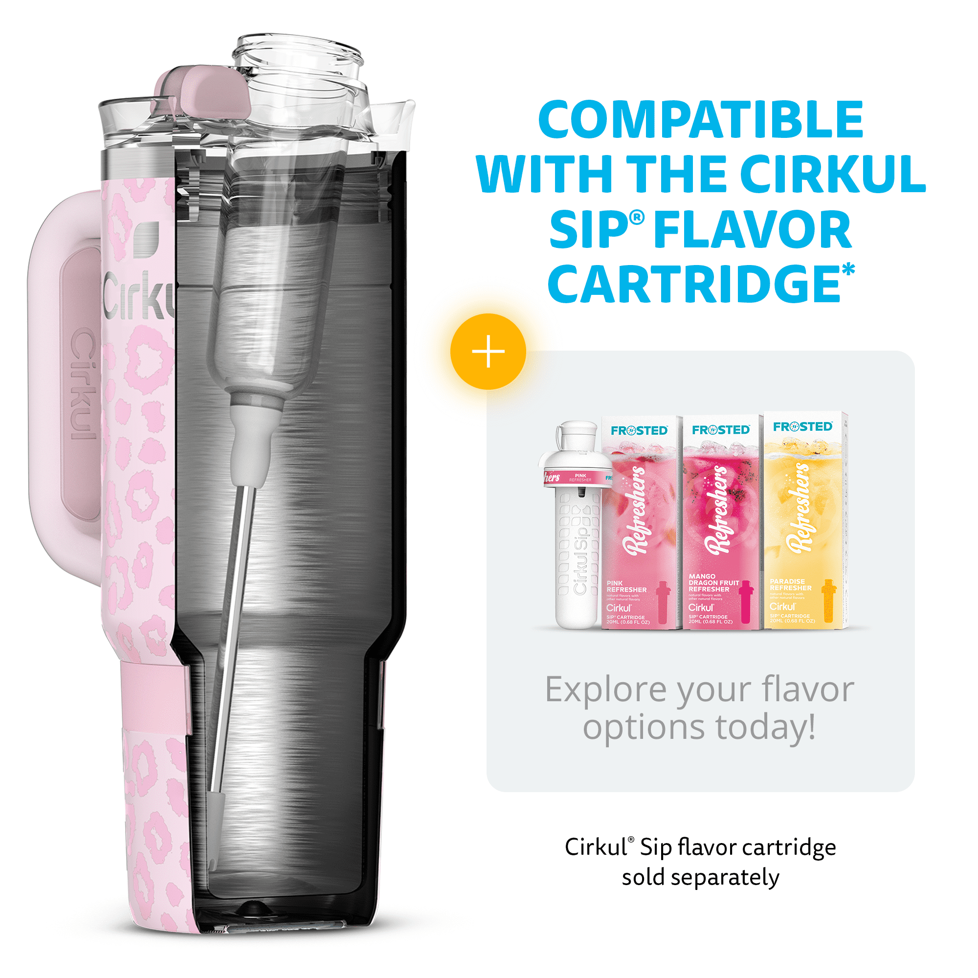 Cirkul 30oz Travel StrawSip Double-Wall Insulated Stainless