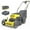 Yellow+Grey, variant on 13Inch Lawn Mower, Segmart Home Outdoor Gas Powered Lawn Mower with Bag, 3-in-1 Multifunction Lawn Mowers with 5 Adjustable Heights, 4-Stroke Engine, 209CC, Motor Oil Included, Red
