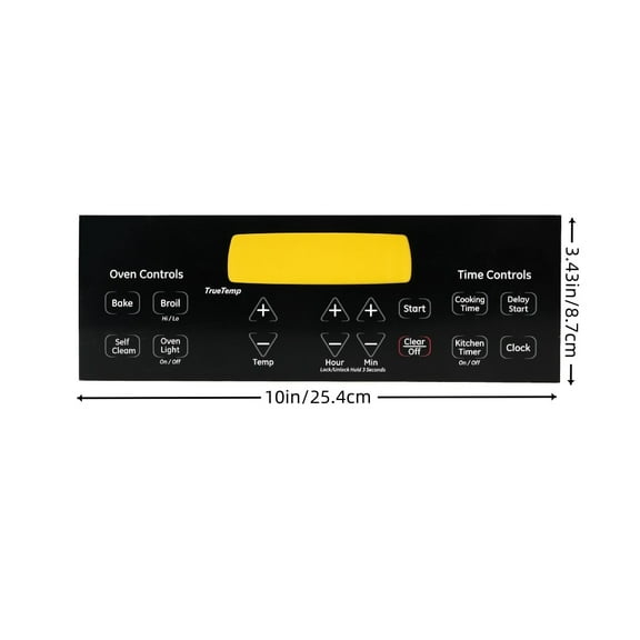 WB27T11229 Wall Oven Faceplate Cover Control Board Overlay for Electric Wall Oven Replaces1556130 AP4484324 AH2370149 EA2370149 PS2370149