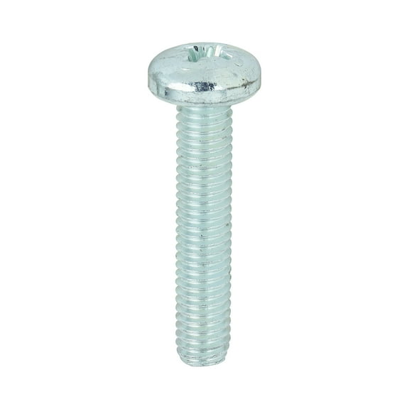 Timco - Metric Threaded Machine Screws - PZ - Pan Head - Zinc (Size M5 x 25 - 100 Pieces)