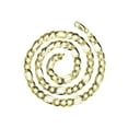 thumbnail image 3 of Mens Gold Chain - Solid Figaro Chain - Silver / 10K / 14K, 3 of 7