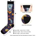 thumbnail image 3 of GZHJMY Space Compression Socks, Women Men Long Stocking (20-30mmHg), Travel Knee High Stockings for Athletic Sports,Running,Cycling,Nursing, 3 of 7