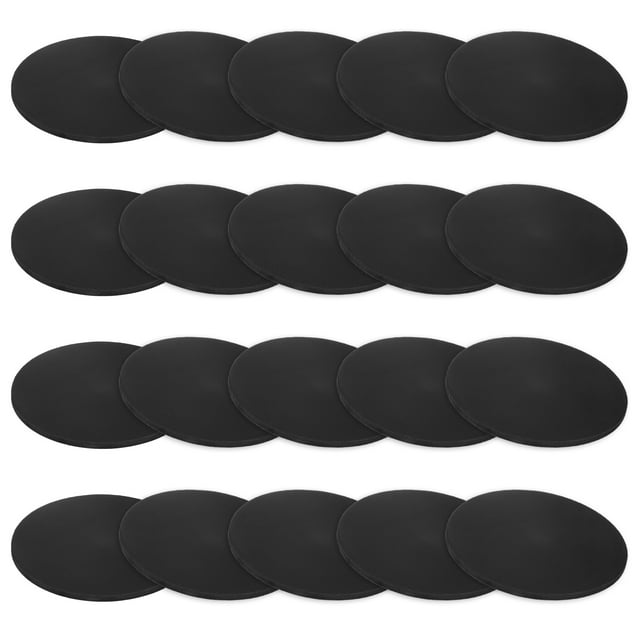 Uxcell 20-Pack Arandelas de Discos Sólidos de Goma 75mm OD x 3mm de Grosor para HVAC Negro
