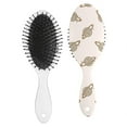 thumbnail image 2 of Rustic Home Decor Hair Brush, Soft Paddle Detangler with Earthy Tribal Pattern, Artistic Wooden Handle, Great Gift for Aesthetic Lovers, 2 of 8