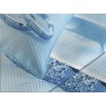 thumbnail image 4 of Ambesonne Pale Blue Quilted Bedspread Set 3 Pcs, Wedding Rings Pearls, King Size, Pale Blue White, 4 of 5
