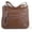 Brown, variant on 10 Pockets Crossbody Purses for Women Medium Pocketbooks Lightweight Ladies Satchel Bag Multi Pocket Shoulder Handbag
