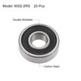 thumbnail image 2 of Uxcell Deep Groove Ball Bearing Metric Double Seal High Carbon Steel Z2 10mmx26mmx8mm, 2 of 4