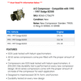 thumbnail image 2 of A/C Compressor - Compatible with 1995 - 1997 Dodge B2500 1996, 2 of 2