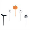 thumbnail image 1 of Palillo de Dientes de Halloween, Calabaza, Fantasma, Murciélago, Tenedor de Fruta, Postre, Cóctel, Pastel, Decoración, Letrero, Suministros de Halloween, 1 of 1