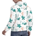 thumbnail image 6 of Fotbe Men's Hoodie with Turtles And Seahorses Pattern - Kangaroo Pocket Pullover Hooded Sweatshirt, Perfect for Daily Wear, Travel, and Home-4X-Large, 6 of 7