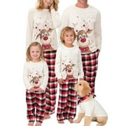 Xingqing Christmas Family Matching Jammies Pjs Sets Holiday Xmas Sleepwear Pajamas Set Adult Women Mom 2XL