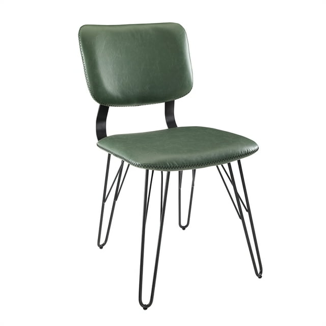 Pemberly Row Chaise de Salle à Manger Arrière en Lin 2 en Vert