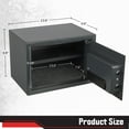 thumbnail image 5 of Stalwart Electronic Safe and Fingerprint Lock Box for Valuables (Dark Gray), 5 of 7