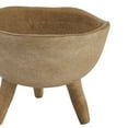 thumbnail image 6 of Creative Co-Op Boho Terracotta Footed Bowl with Organic Edge, Matte Taupe, 6 of 7