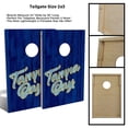 thumbnail image 2 of Skip's Garage Tampa Bay Vintage Baseball Solid Wood Cornhole Board Set, 2 of 6