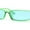 Green, variant on Womens Mod Pop Color Narrow Rectangle Cat Eye Sunglasses Green