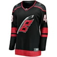 thumbnail image 2 of Women's Fanatics Jordan Martinook Black Carolina Hurricanes Home Breakaway Player Jersey, 2 of 3