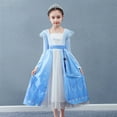 thumbnail image 3 of HAWEE Frozen Elsa Dress Girls Princess Costume Birthday Party Fancy Cosplay Outfit, 3 of 7