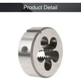 thumbnail image 4 of HUGFEGWE 1/2-13 Round Die, Machine Thread Right Hand Threading Die, Alloy Tool Steel 1pcs CJB91-23381, 4 of 6