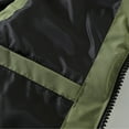 thumbnail image 6 of USNSM Mens Winter Puffer Vest Vintage Casual Hooded Sleeveless Waistcoat Quilted Jacket Pockets Zip Up Padded Coats Outerwear Green XXXL, 6 of 7