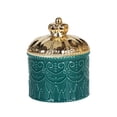 thumbnail image 2 of Organiseur de Bijoux Rond avec Couvercle Porte-Bijoux Réservoir de Stockage pour Vert, 2 of 9