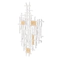 thumbnail image 3 of Rio 32 Inch Decorative Wall Decor, White, Gold Geometric Abstract, Iron, 3 of 5