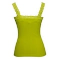 thumbnail image 2 of Womens Lace Trim Camisoles - Spring Bud (SUNNY LIME), 2 of 2