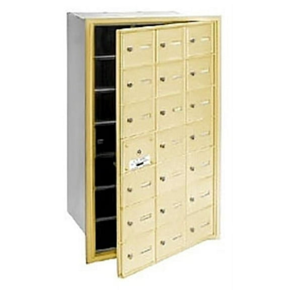 4B  Horizontal Mailbox (Includes Master Commercial Lock) - 21 A Doors (20 usable) - Sandstone - Front Loading - Private Access