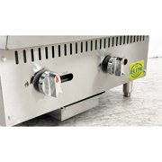 24 in. Commercial Manual griddle in Stainless Steel 60000BTU