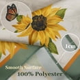 thumbnail image 5 of Sunflower Tablecloth Rectangle 60 x 84, Vintage Floral Tablecloth Table Cover, Washable Sunflowers Butterfly Table Cloths for Parties, Kitchen Dining Table, Polyester Fabric Flower Tablecloth, Decor, 5 of 5