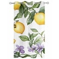 thumbnail image 2 of nqOlkjepod Outdoor Curtains for Patio Waterproof, Lemon Outdoor Privacy Panels Grommet, Summer Bee Farmhouse Green Leaf Purple Flower Blackout Outside Curtains for Porch/Cabana 54"x84", 1 Panel, 2 of 8