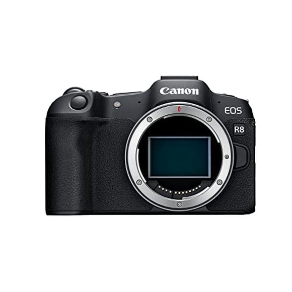 Canon EOS R8 Mirrorless Camera Body, Full‑Frame CMOS Sensor, 24.2 Megapixels, 4K 60p Video, Dual Pixel Autofocus II, Lightweight Camera for Content Creation, Photography and Vlogging, Black